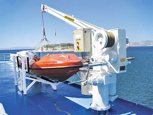 Safe operation of the suspended boat frame